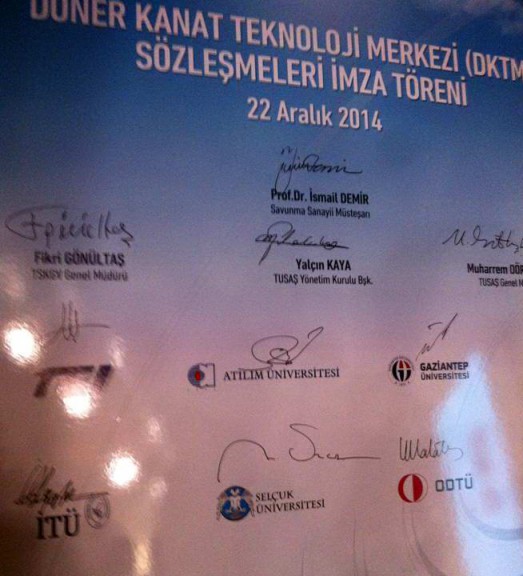 Döner Kanat Teknoloji Merkezi (DKTM) Projeleri Sözleşmeleri İmzalandı (2)