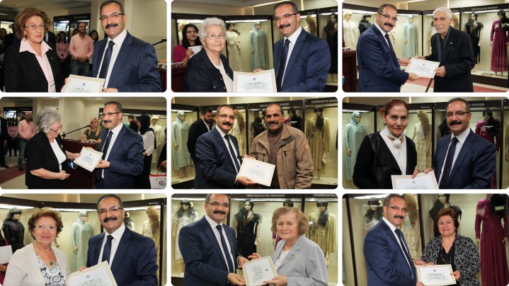 teşekkür belgesi ve hediye takdim