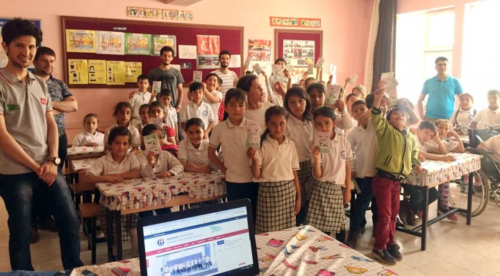 ORET ÜYELERİ KÖY OKULUNDA MİNİKLERLE BULUŞTU - (2)