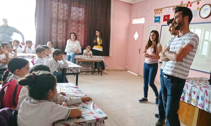 ORET ÜYELERİ KÖY OKULUNDA MİNİKLERLE BULUŞTU - (3)