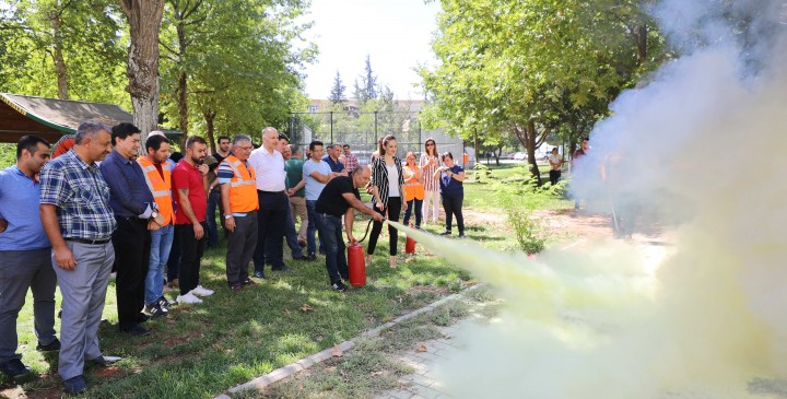 GAÜN’de yangın eğitimi-5
