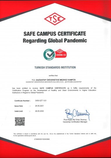 GAZİANTEP ÜNİVERSİTESİ MERKEZ KAMPÜS-ENG