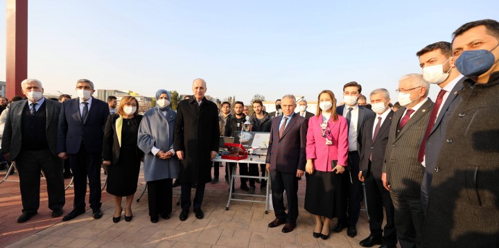 NUMAN KURTULMUŞ GAÜN REKTÖRÜNÜ ÇALIŞMALARINDAN DOLAYI TEBRİK ETTİ -9