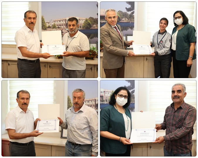 ORMAN YANGININA MÜDAHALE EDEN GAÜN PERSONELLERİ ÖDÜLLENDİRİLDİ- (2)