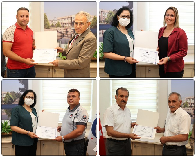 ORMAN YANGININA MÜDAHALE EDEN GAÜN PERSONELLERİ ÖDÜLLENDİRİLDİ- (4)