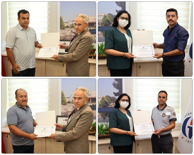 ORMAN YANGININA MÜDAHALE EDEN GAÜN PERSONELLERİ ÖDÜLLENDİRİLDİ- (6)