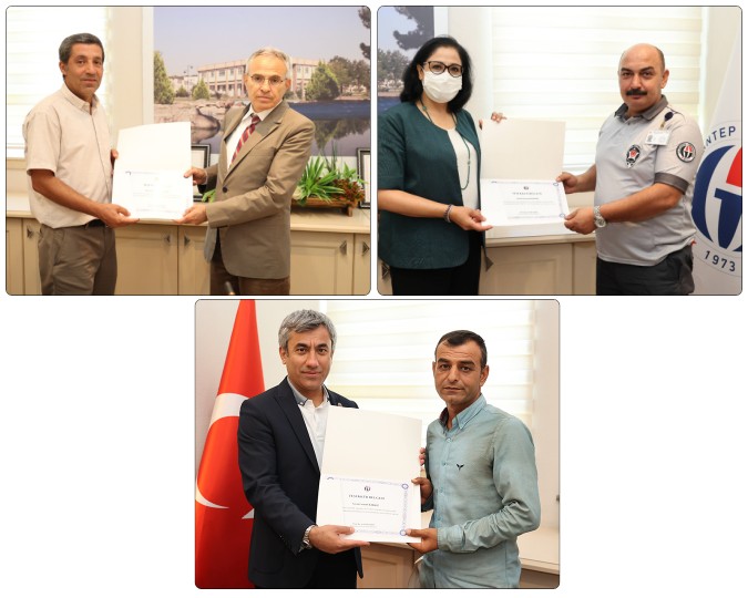 ORMAN YANGININA MÜDAHALE EDEN GAÜN PERSONELLERİ ÖDÜLLENDİRİLDİ- (7)