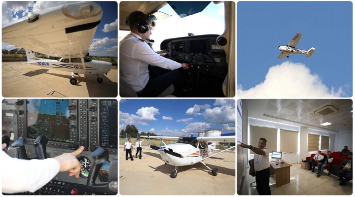 istikbali göklerde arayan pilot adayları Gaziantep'te yetişiyor